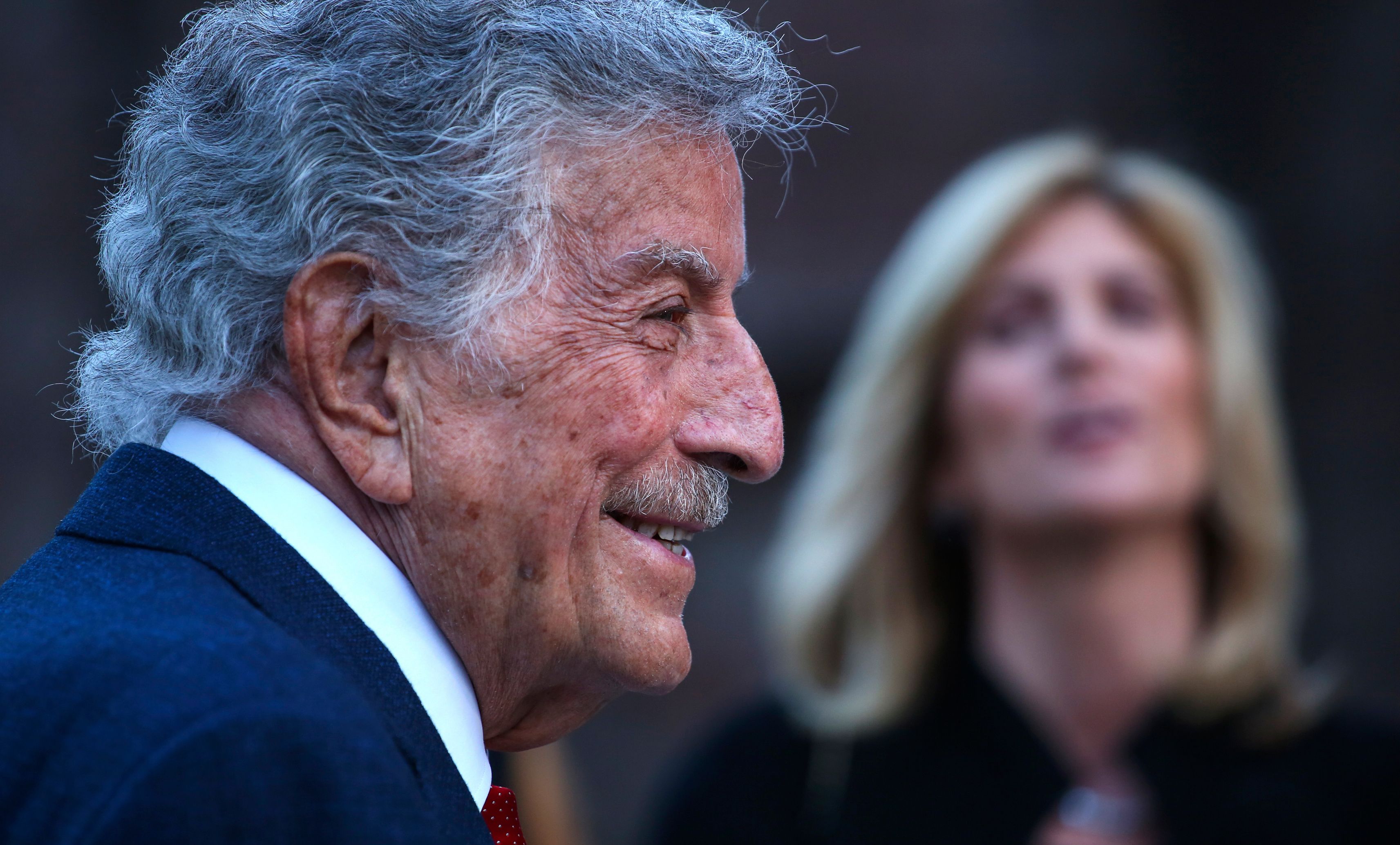 Tony Bennett at the opening celebration of the Statue of Liberty Museum on May 15, 2019, in New York. | Source: Getty Images