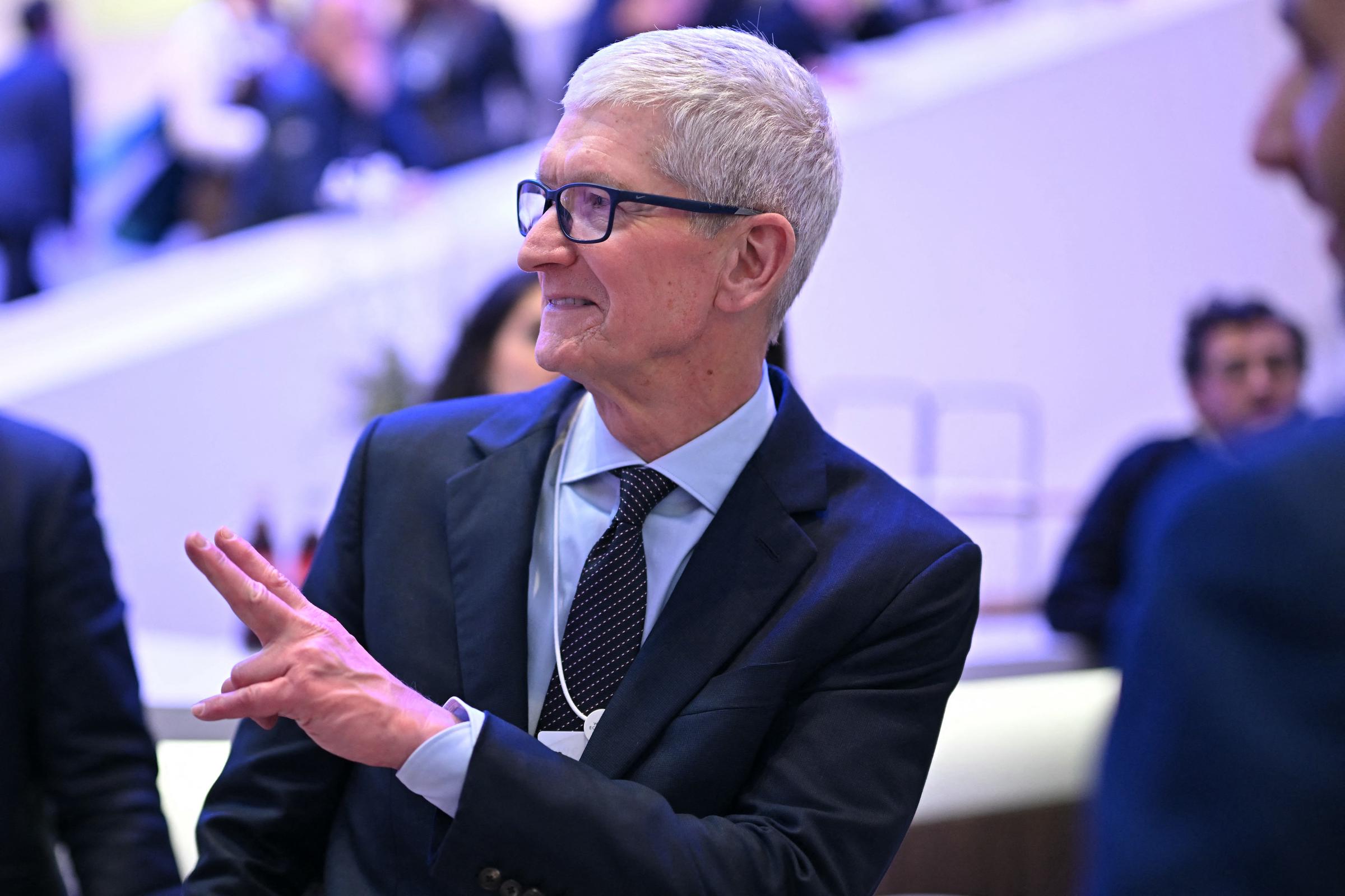 Tim Cook at the World Economic Forum (WEF) annual meeting in Davos on January 21, 2026 | Source: Getty Images