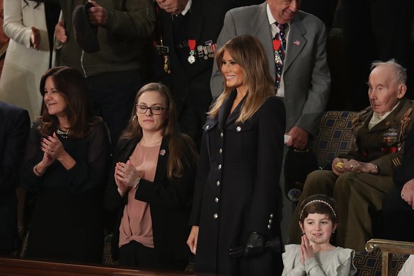 Melania Trump asistió al discurso del Estado de la Unión el 5 de febrero de 2019, en Washington, DC. Foto: Getty Images Melania Trump asistió al discurso del Estado de la Unión el 5 de febrero de 2019, en Washington, DC. Foto: Getty Images