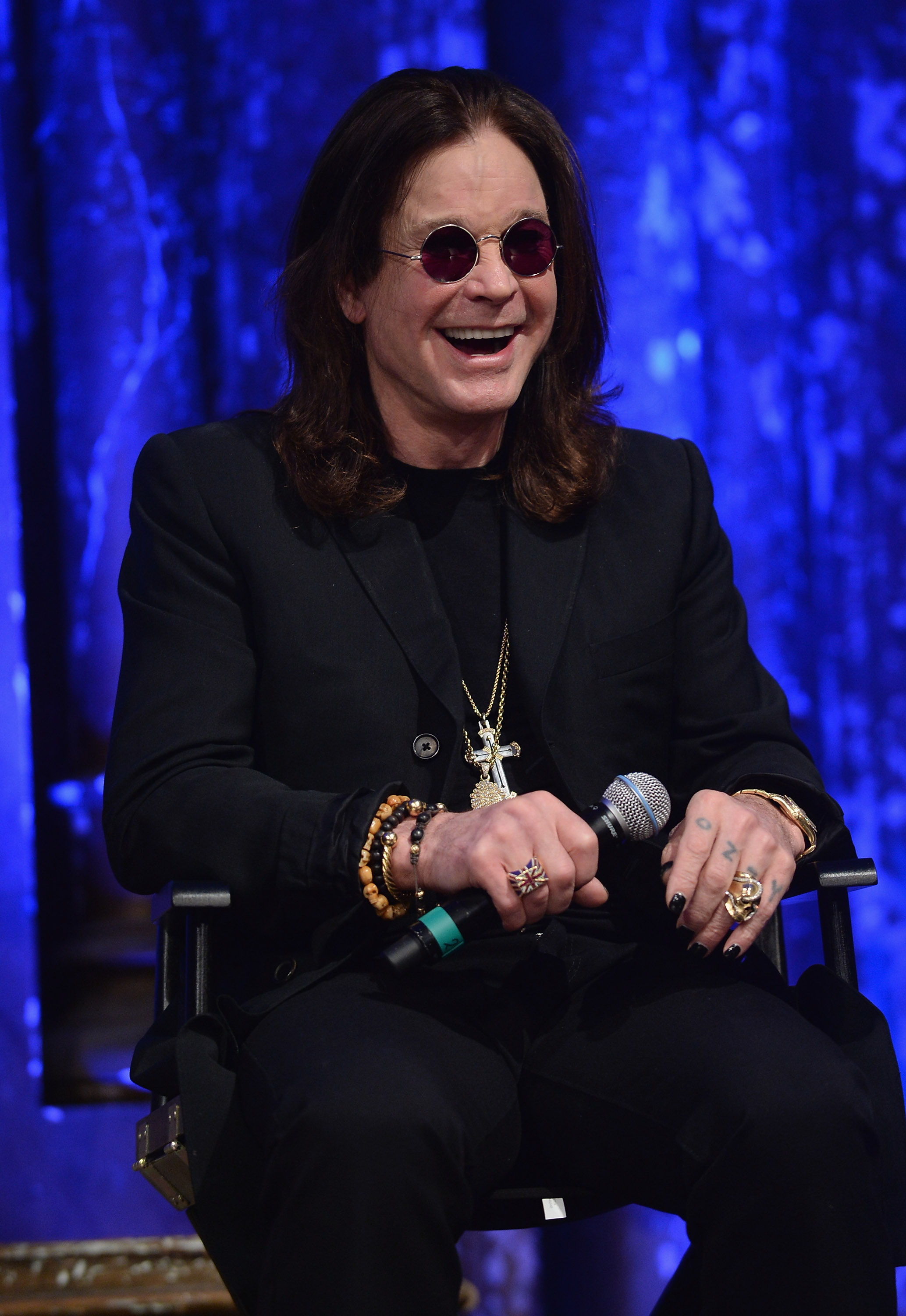 Ozzy Osbourne at the Black Sabbath Town Hall event celebrating the release of "13" on June 11, 2013, in New York. | Source: Getty Images