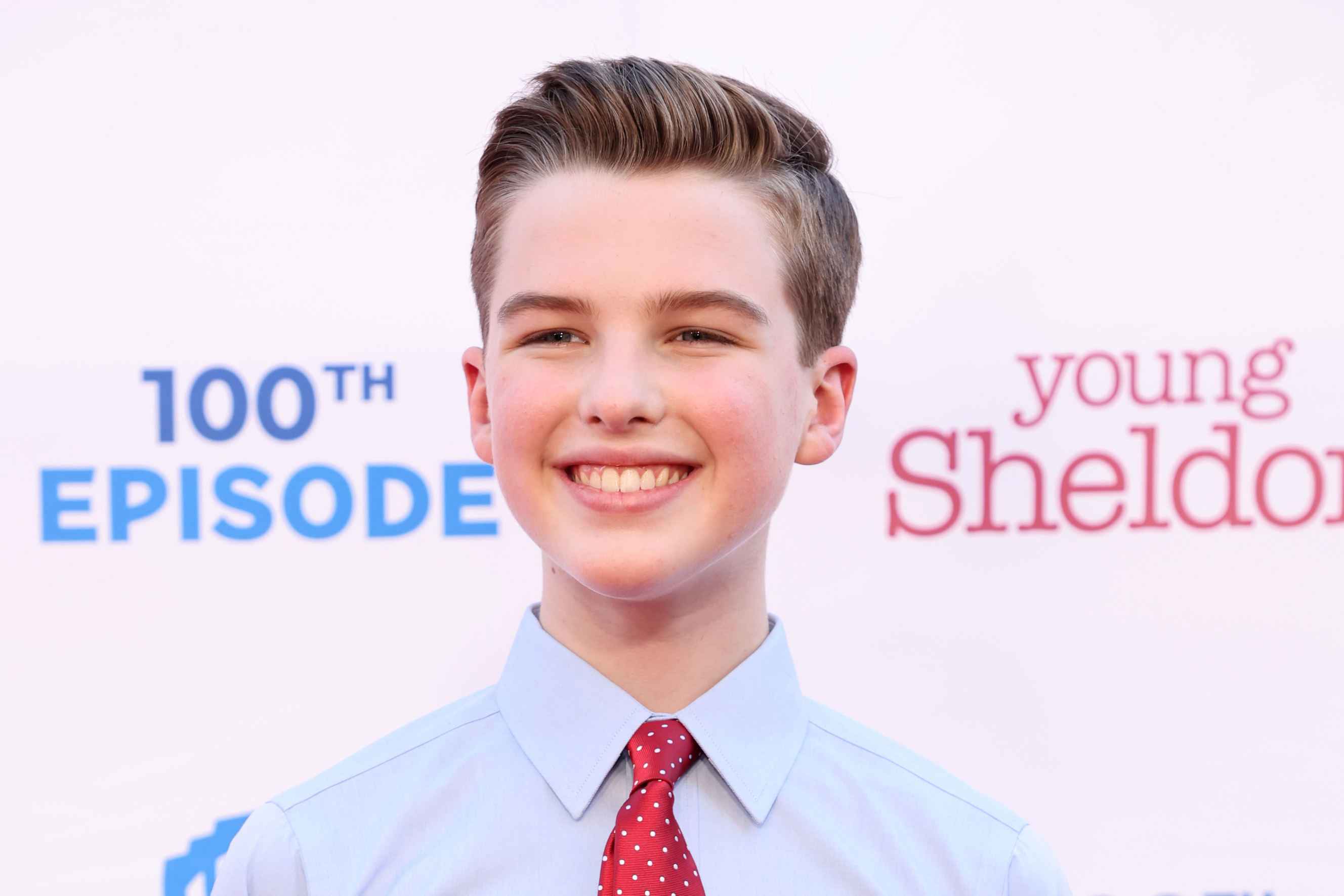 Iain Armitage at the premiere of Warner Bros. 100th Episode of "Young Sheldon" at Warner Bros. Studios on March 18, 2022 in Burbank, California | Source: Getty Images