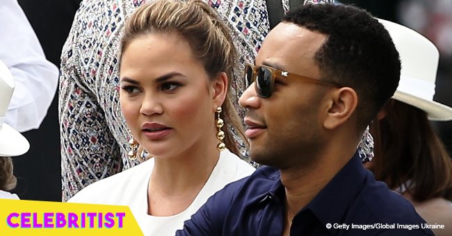 Chrissy Teigen hits back at trolls after sharing intimate breastfeeding pic of her 'twins'
