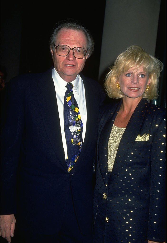 Larry King and wife, Sharon. | Source: Getty Images