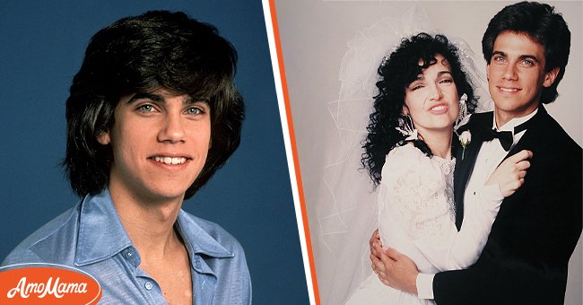 [Left] Studio portrait of Robby Benson in 1978 in New York City; [Right] Wedding photo of Karla Devito and Robby Benson. | Source: Getty Images