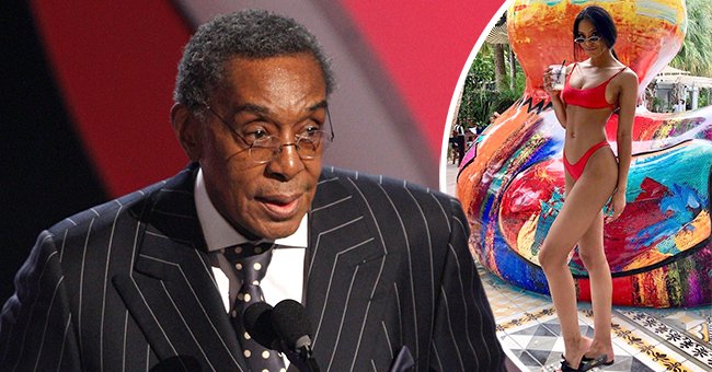 Photo collage of Don Cornelius and his daughter. | Photo: Getty Images