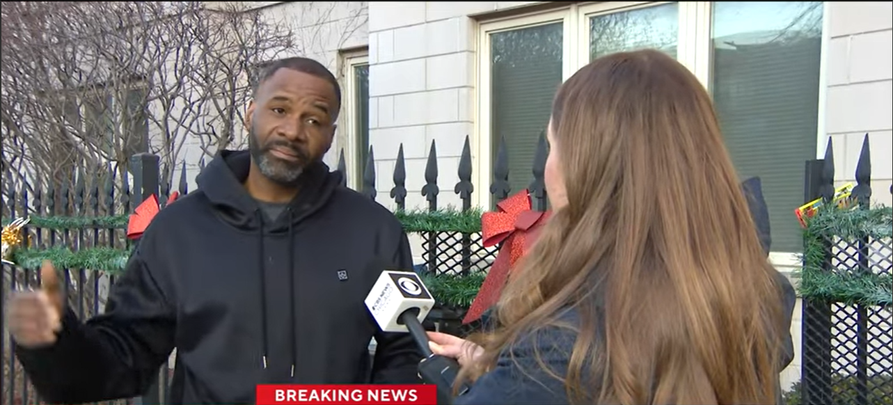 Antwon Brown speaks to the media, from a video dated January 8, 2026 | Source: YouTube/@CBSChicago
