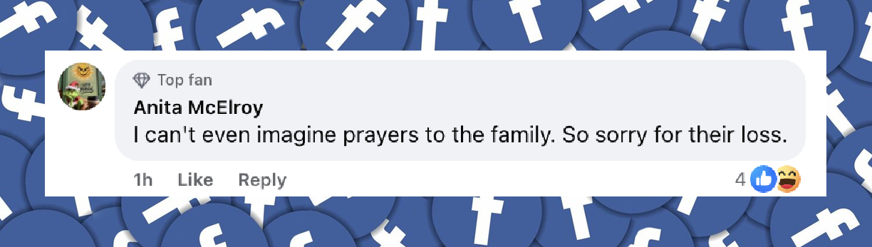 A netizen’s reaction to the reported causes of death of Rob and Michele Singer Renier, posted on December 18, 2025 | Source: Facebook/today