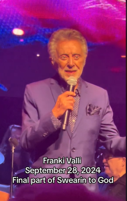 Frankie Valli performing at the MGM National Harbor, from a fan video posted on September 30, 2024 | Source: TikTok/rtthebest1