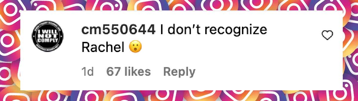A netizen's comment on Rachael Ray, dated May 12, 2025 | Source: Instagram/rachaelray