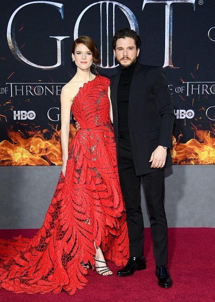 Rose Leslie and Kit Harington at the "Game Of Thrones" Season 8 Premiere on April 03, 2019 in New York City | Photo: Getty Images