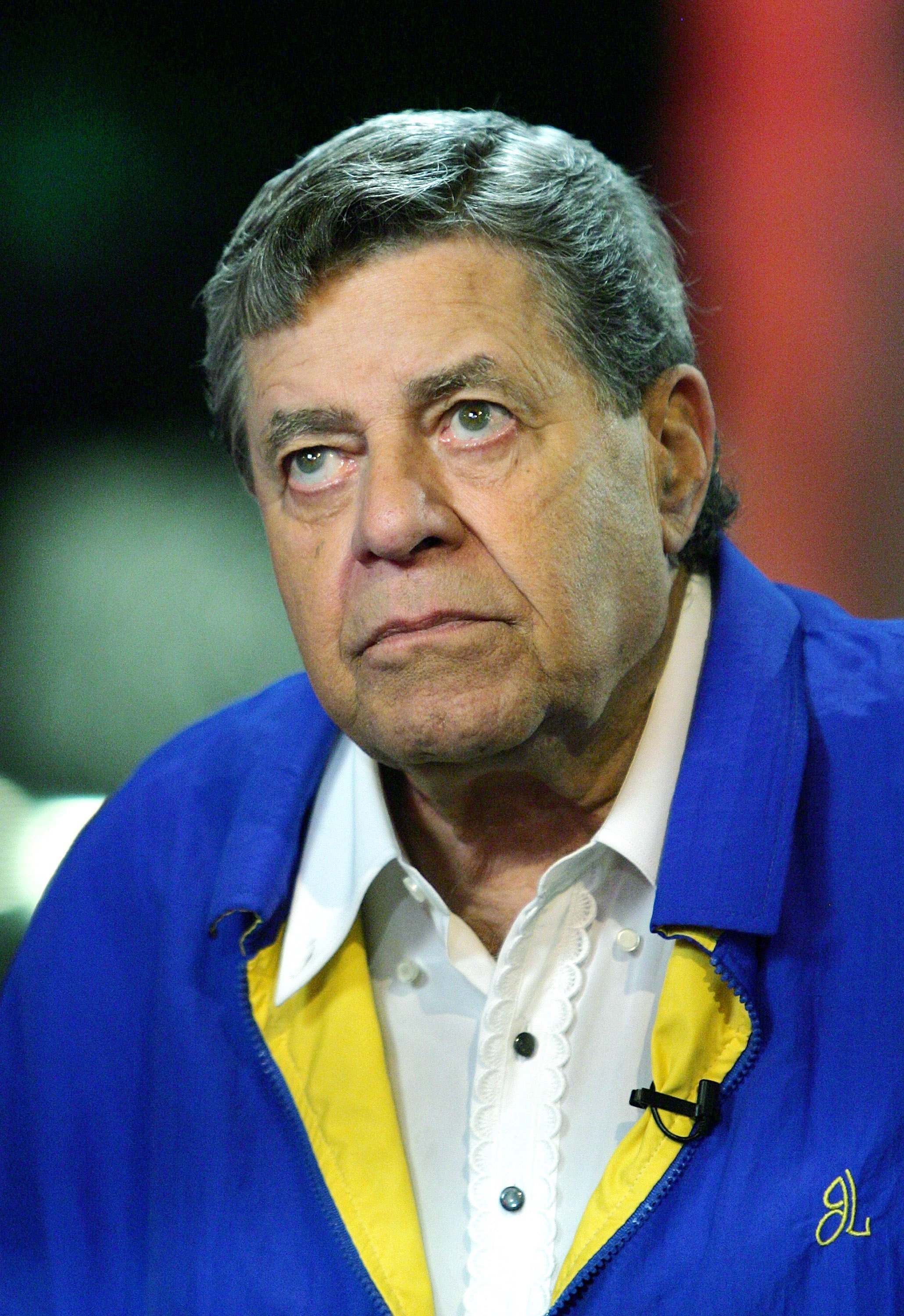 Jerry Lewis during an interviewed before the 41st annual Labor Day Telethon on August 22, 2006 in Las Vegas, Nevada. / Source: Getty Images