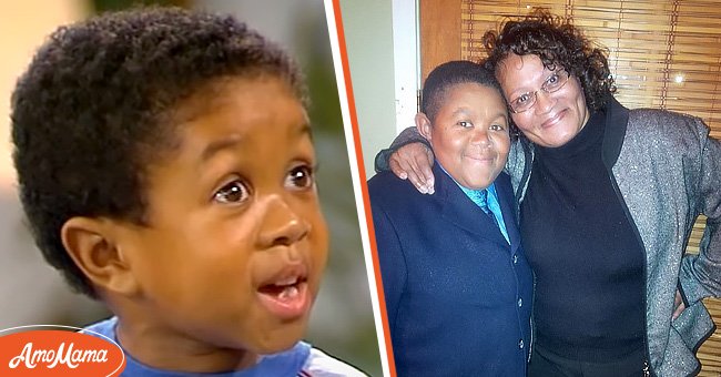 Emmanuel Lewis in the first season of "Webster" from a January 2011 YouTube video [left]. Lewis and his mother from an April 2021 Instagram post | Photo: YouTube/Shout! Factory - Instagram.com/iamemmanuellewis