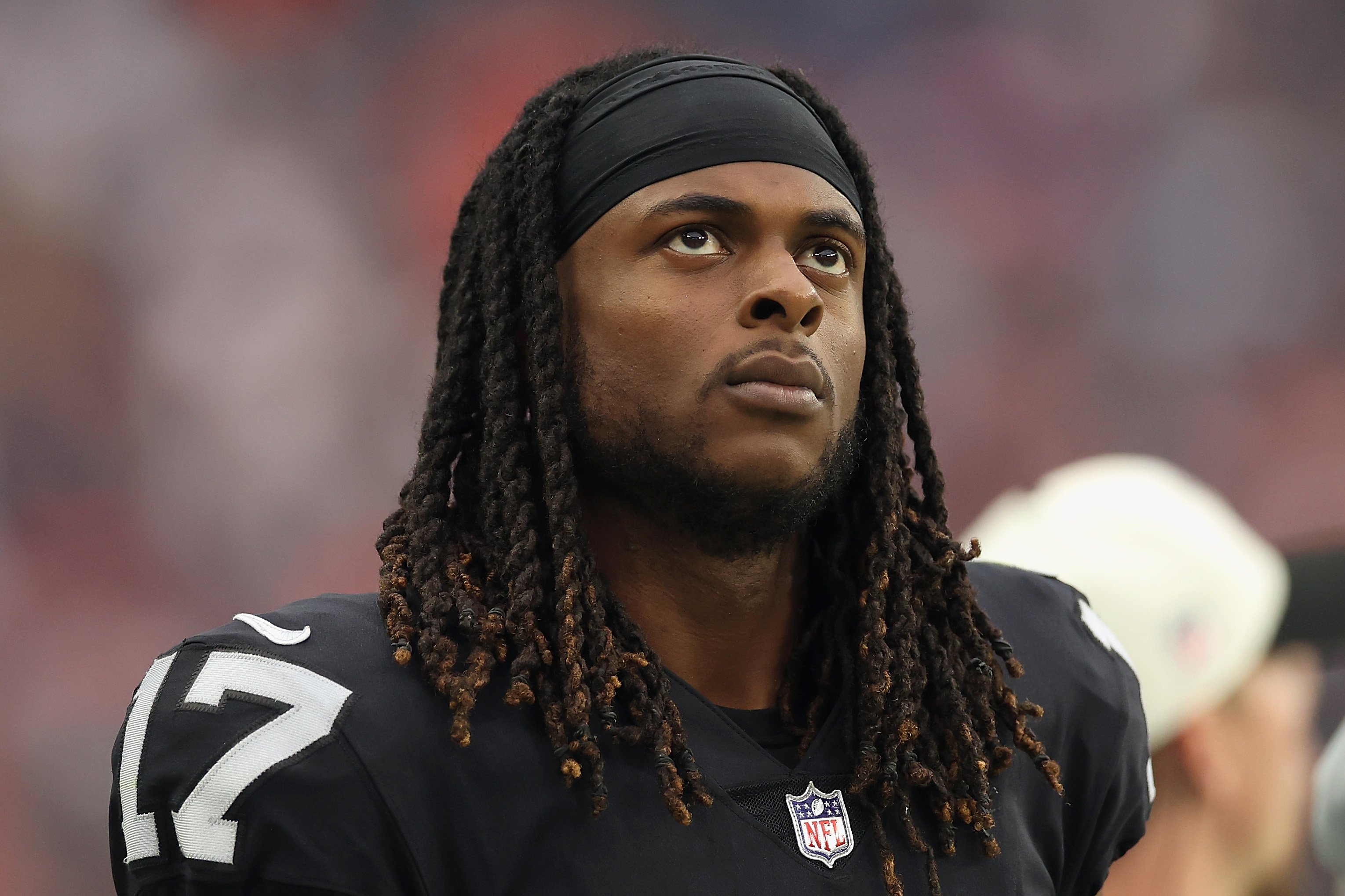 Davante Adams of the Las Vegas Raiders during the NFL game on October 02, 2022 in Las Vegas. | Source: Getty Images
