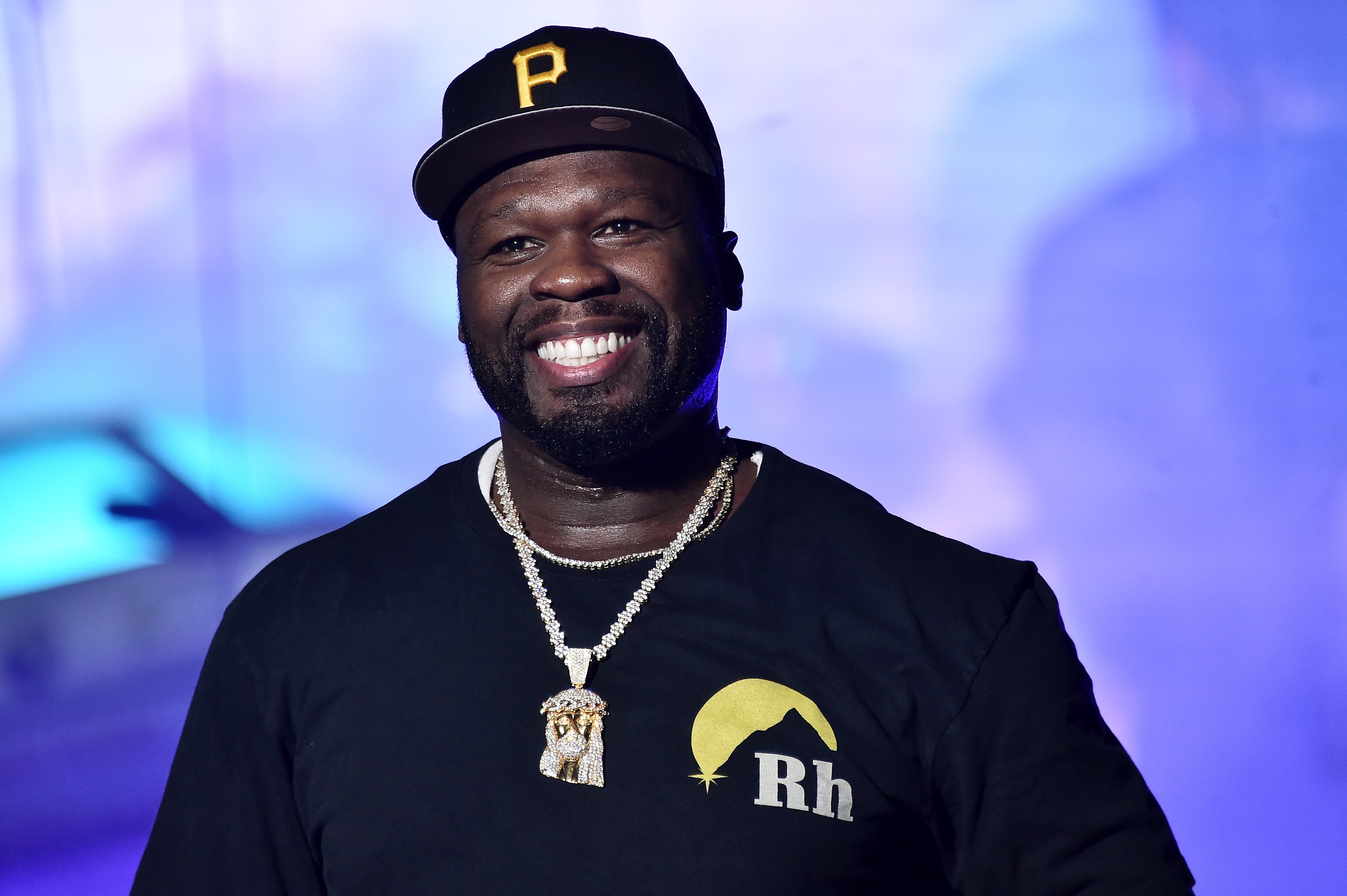 50 Cent performs live during Rolling Loud music festival on October 13, 2019, in New York City. | Source: Getty Images.