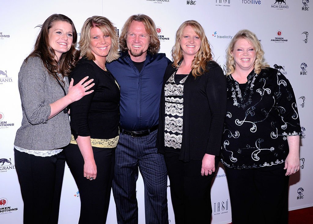 Robyn Brown, Meri Brown, Kody Brown, Christine Brown and Janelle Brown from "Sister Wives" arrive at the grand opening of Mike Tyson's one-man show "Mike Tyson: Undisputed Truth - Live on Stage"  | Getty Images