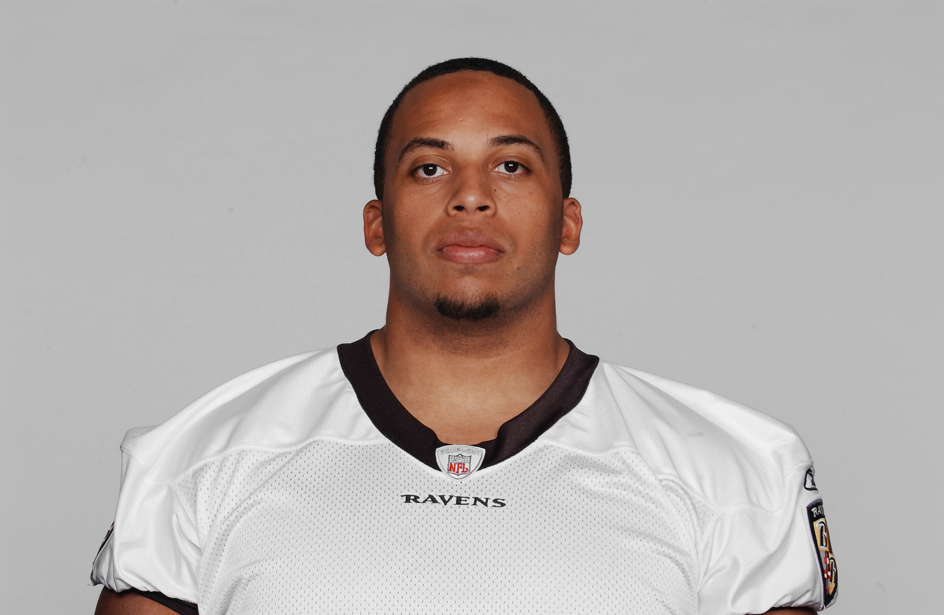 The former NFL star posing for his 2005 NFL headshot in Baltimore, Maryland. | Source: Getty Images