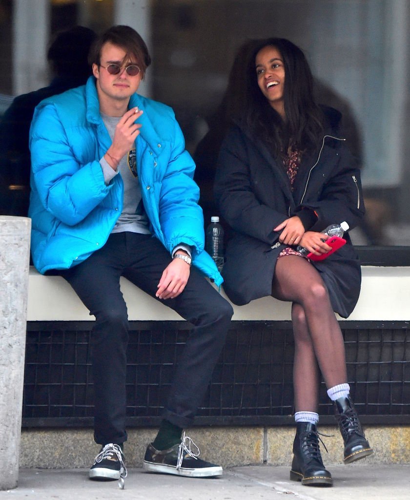 Rory Farquharson and Malia Obama spotted in New York City in January 2018.  | Photo: Getty Images