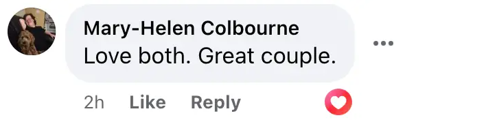 Fan comment about Nicole Kidman and Keith Urban, November 9, 2023 | Source: Facebook/People