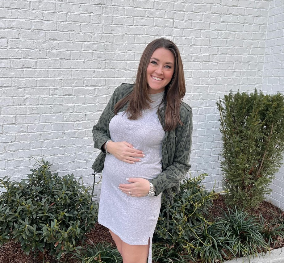 A pregnant Mattie Jackson announcing her pregnancy in a post made on February 9, 2024 | Source: Facebook/Mattie Jackson Smith