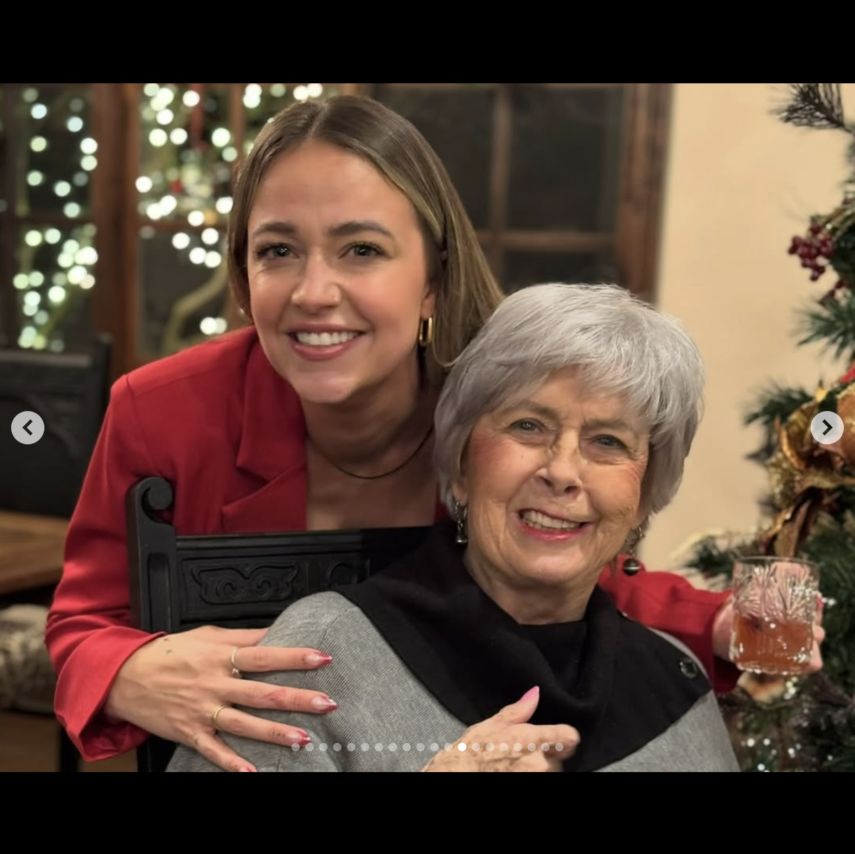 Sydney is seen with her grandma, Jane Etta Pitt, in a photo dated August 6, 2025 | Source: Instagram/pidney