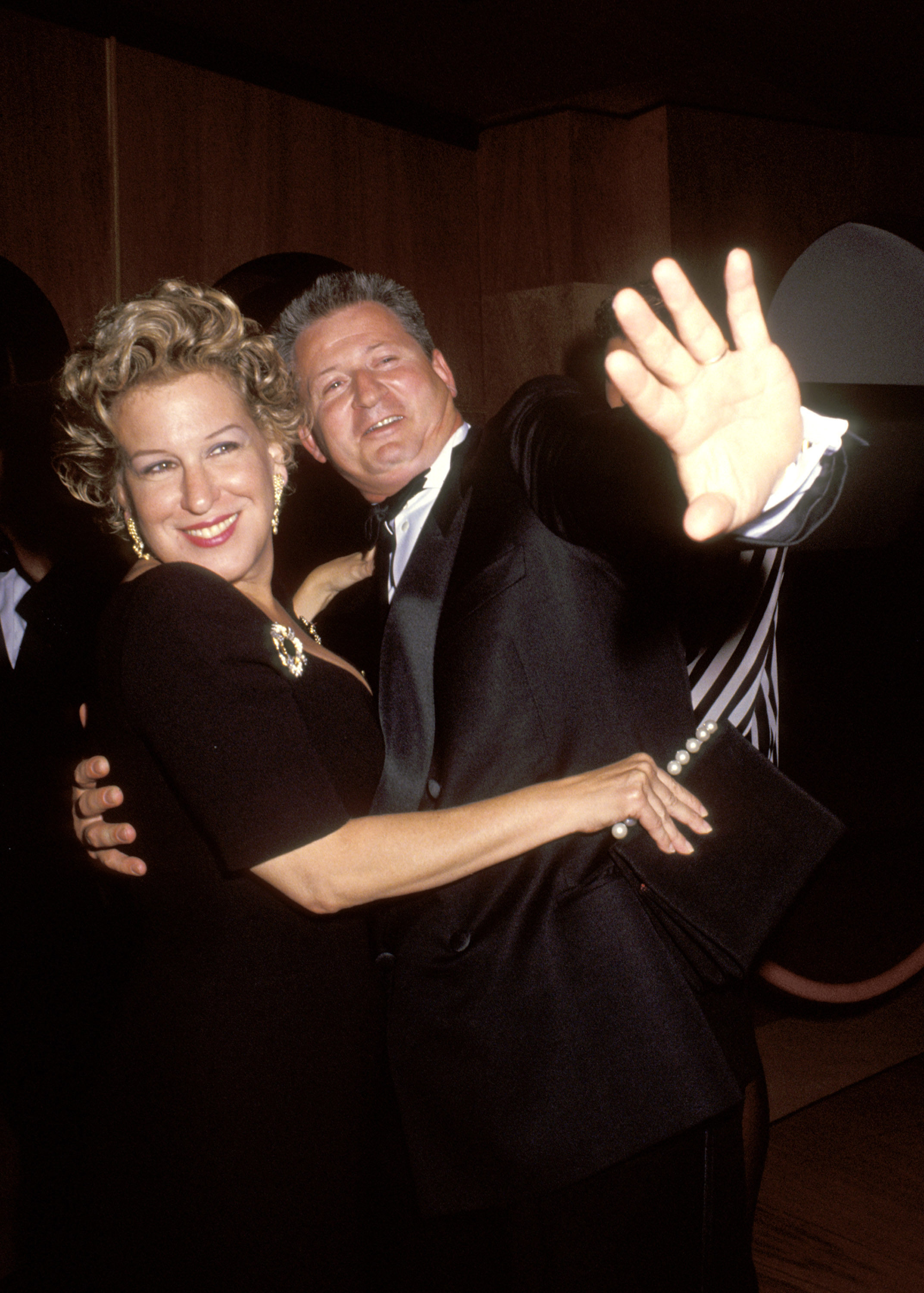 Bette Midler and Martin von Haselberg during "Valentino : Thirty Years of Magic" Gala Retrospective at 67th Street Armory in New York City, New York, United States | Source: Getty Images
