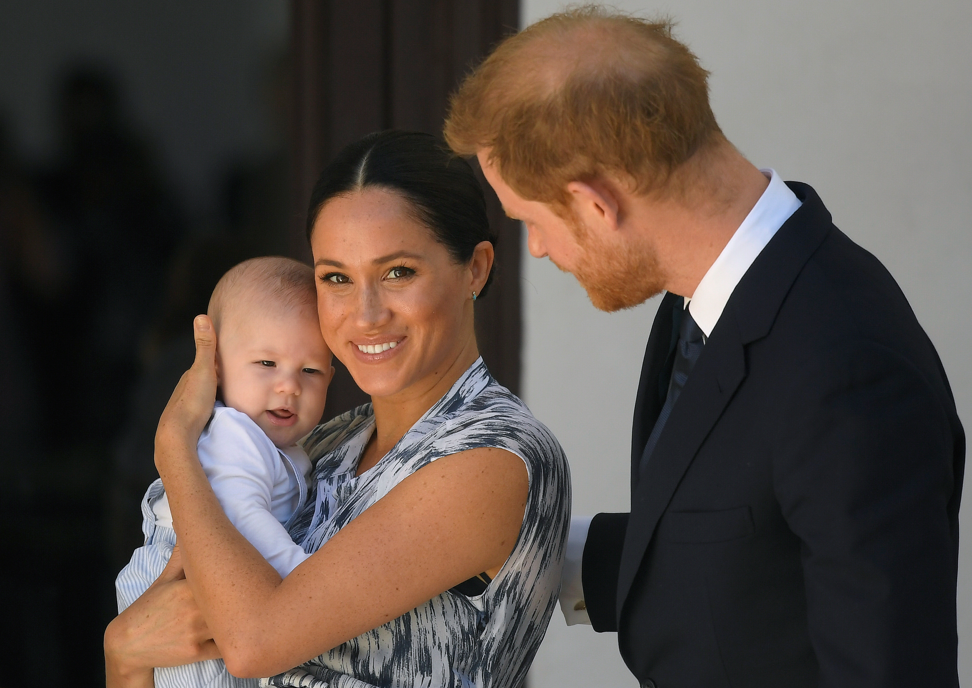 Prince Harry, Meghan Markle, and Prince Archie at the at the Desmond & Leah Tutu Legacy Foundation in South Africa in 2019 | Source: Getty Images