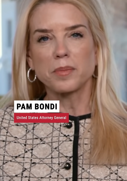 Pam Bondi as seen in an interview | Source: YouTube/Fox News