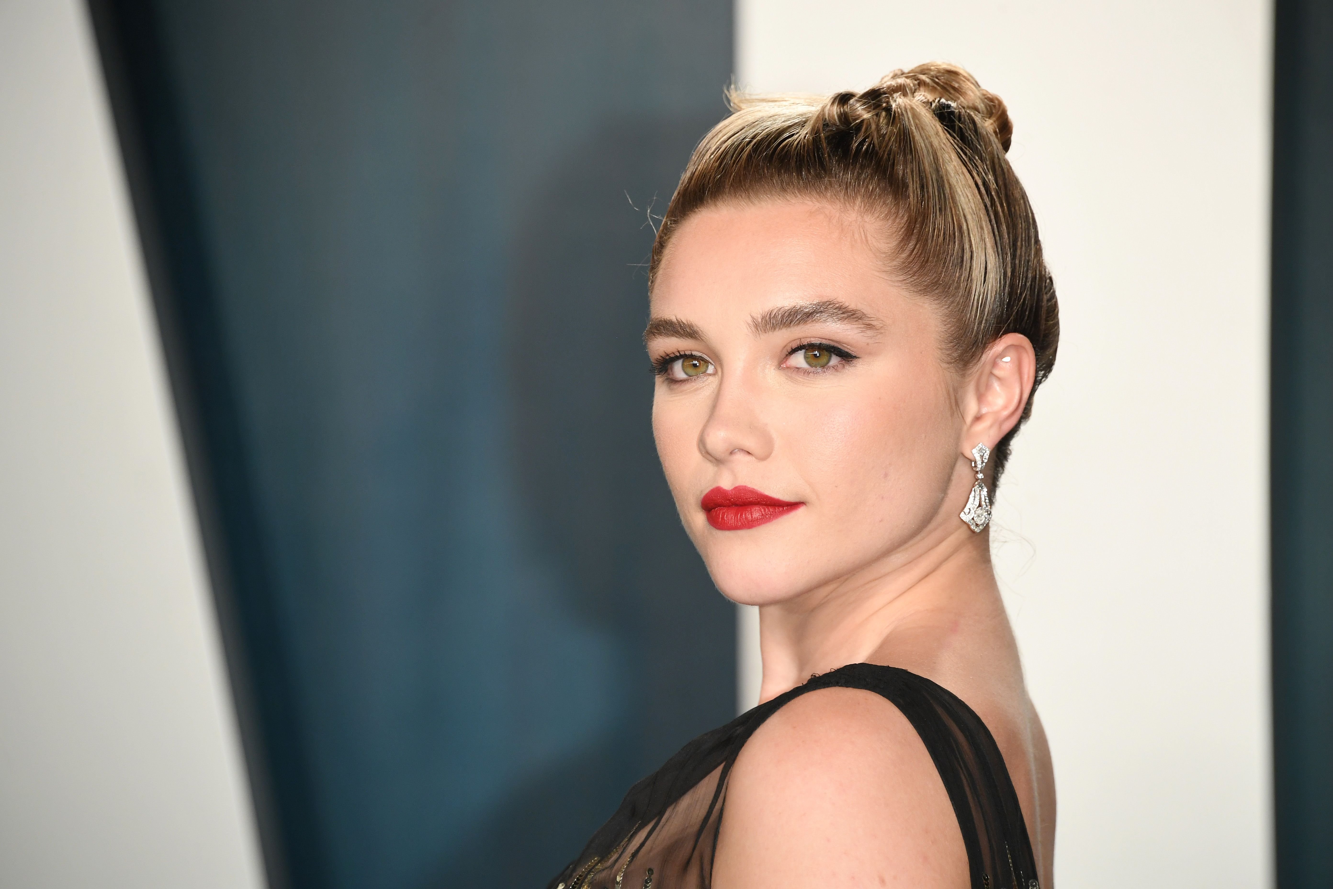 Florence Pugh at the 2020 Vanity Fair Oscar party on February 09, 2020 in Beverly Hills, California | Photo: Getty Images