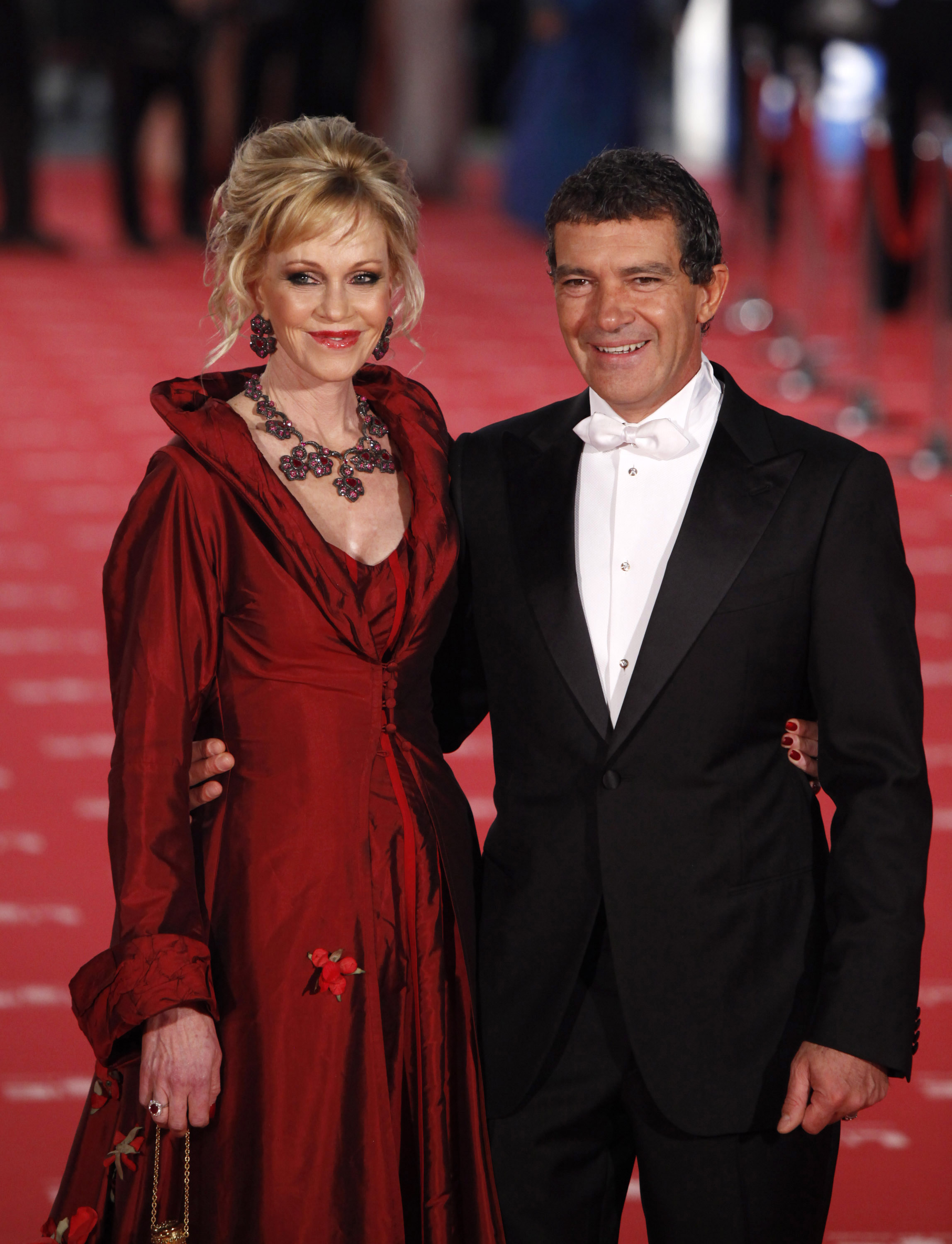 Melanie Griffith and Antonio Banderas at the Palacio Municipal de Congresos on February 19, 2012, in Madrid, Spain. | Source: Getty Images