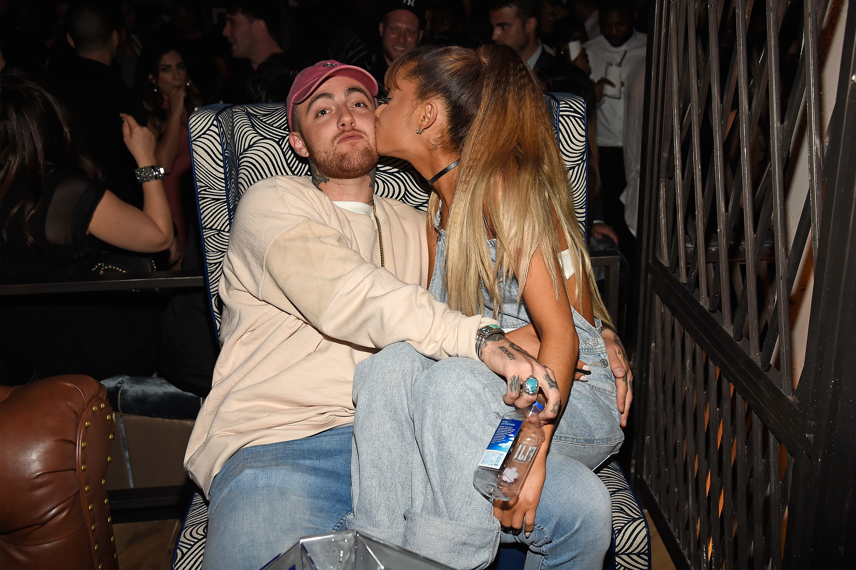 Mac Miller and Ariana Grande during the Republic Records 2016 VMA afterparty at Vandal on August 28, 2016 in New York | Source: Getty Images