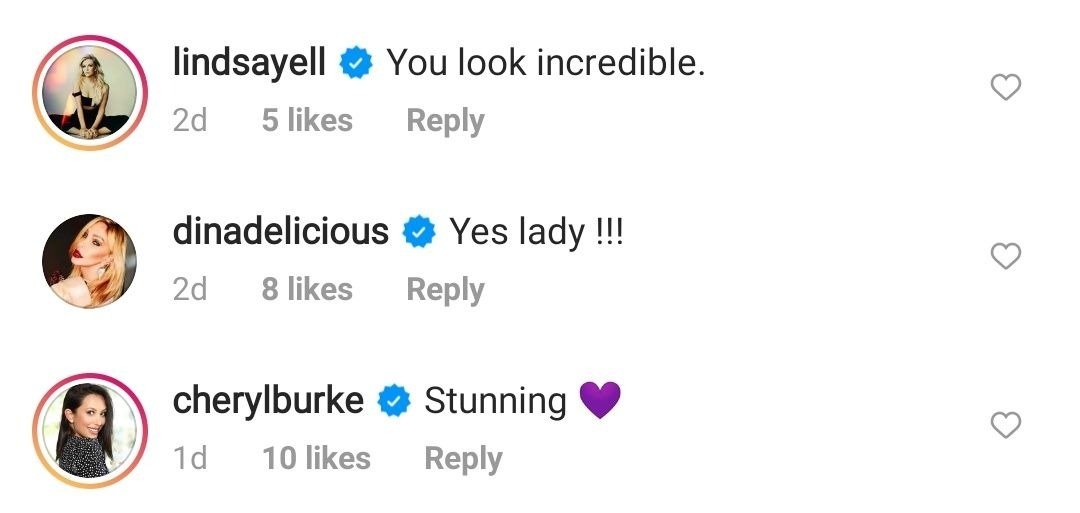A screenshot of fans' comments on Kelly Osbourne's post on her instagram page | Photo: instagram.com/kellyosbourne