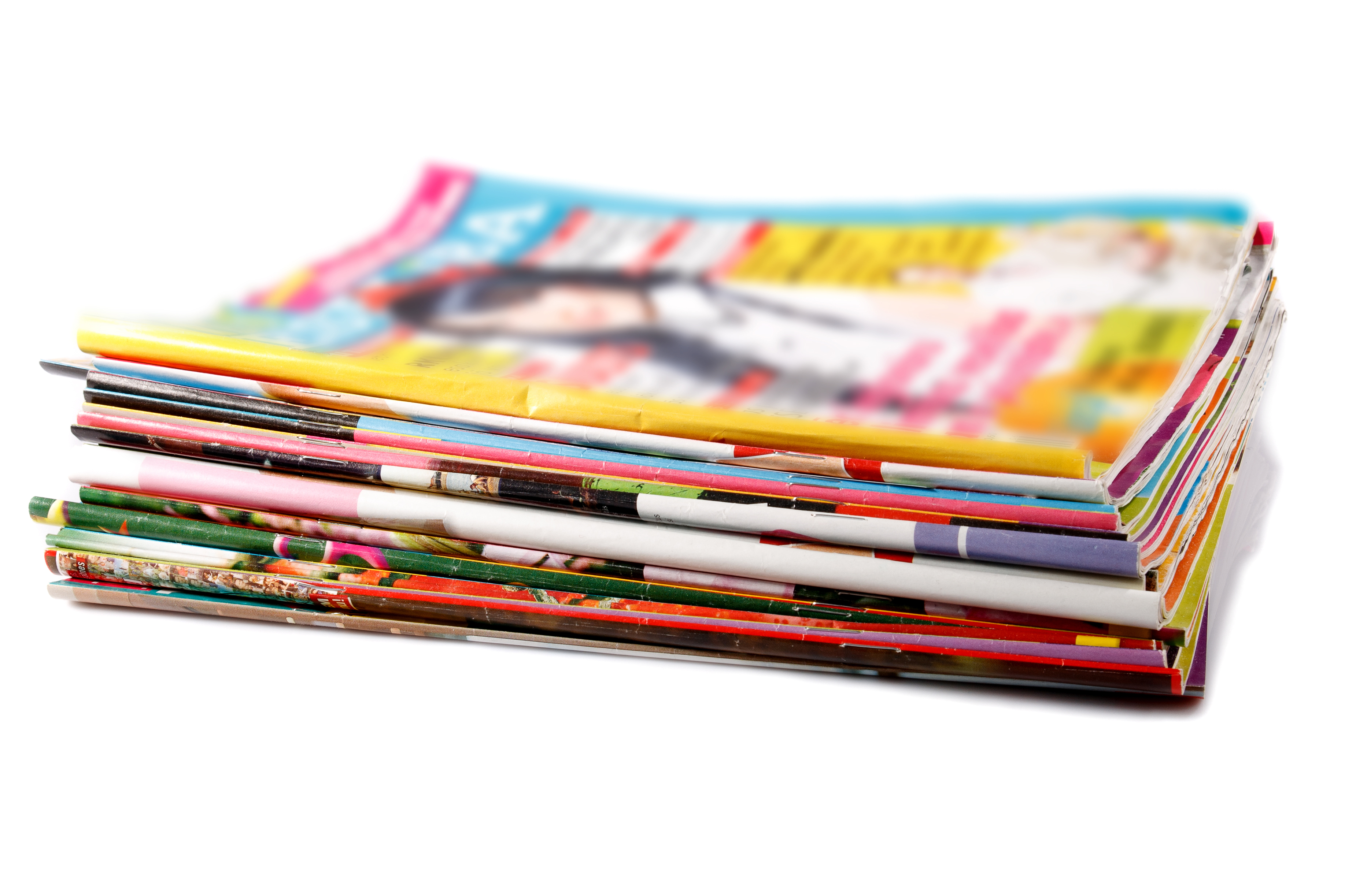 A stack of used magazines | Source: Shutterstock