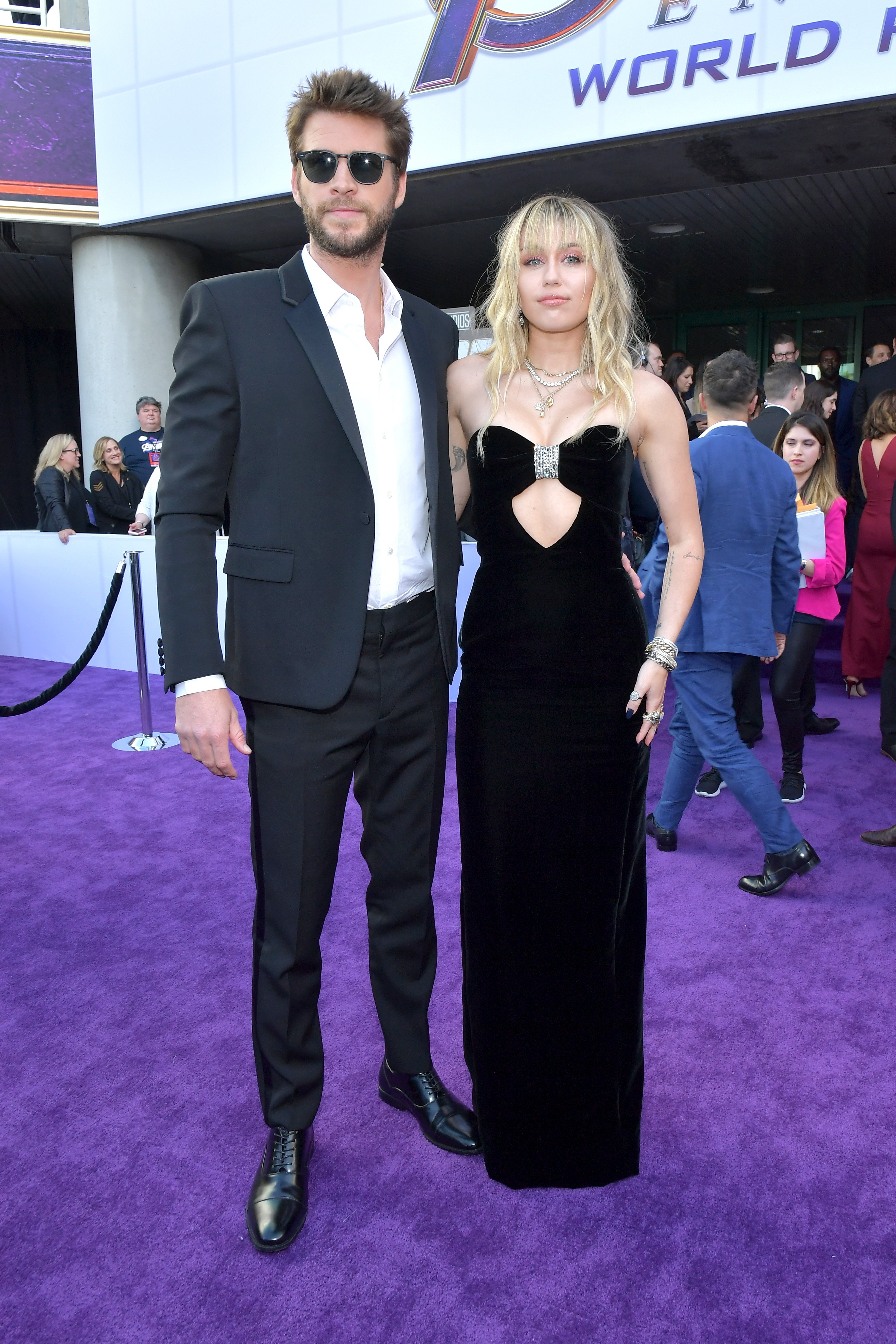 Liam Hemsworth and Miley Cyrus at the world premiere of Walt Disney Studios Motion Pictures 'Avengers Endgame' at the Los Angeles Convention Center on April 22, 2019 in California | Photo: Getty Images