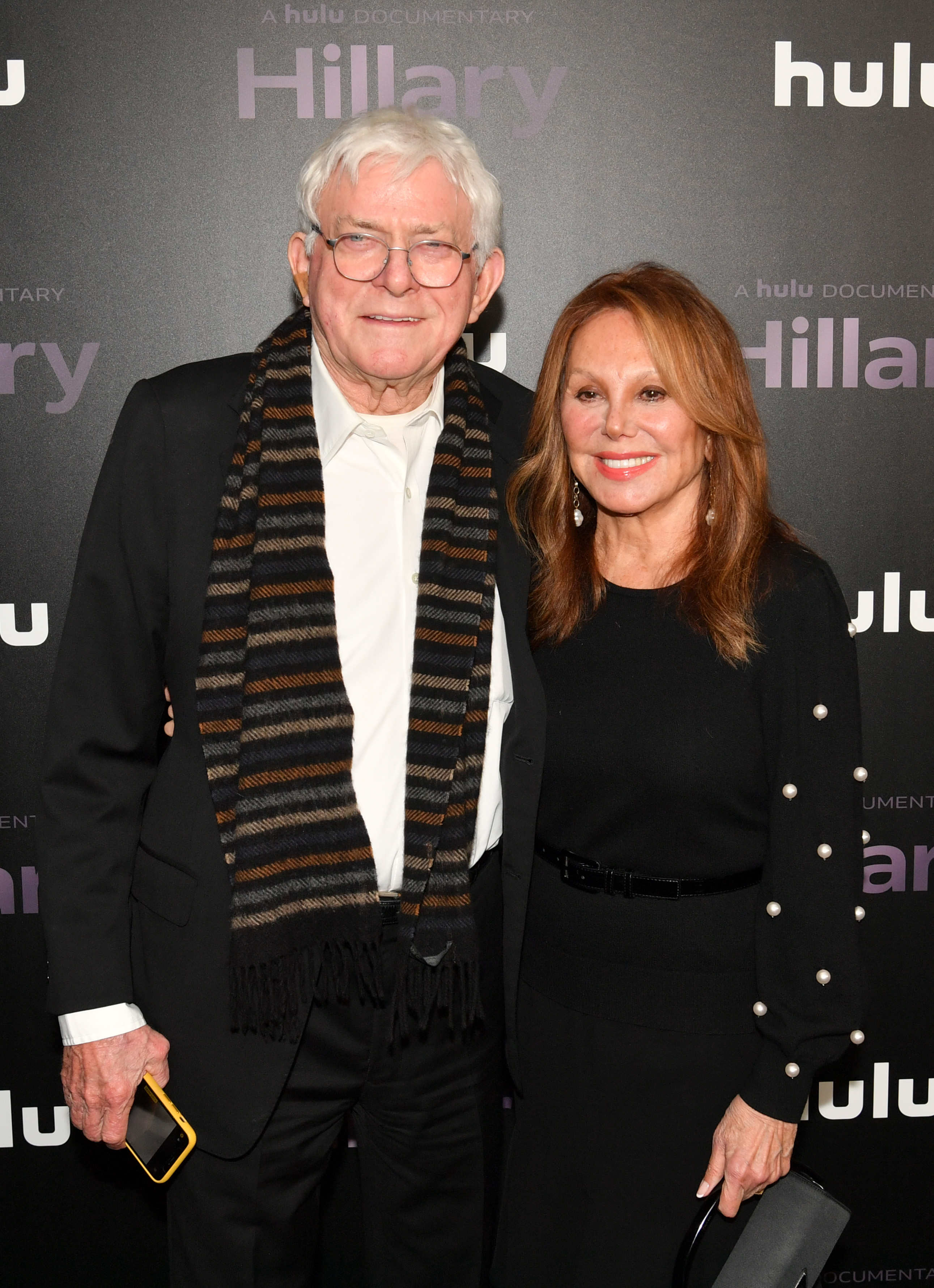 Phil Donahue and Marlo Thomas at the "Hillary" film premiere, in New York, on March 4, 2020 | Source: Getty Images