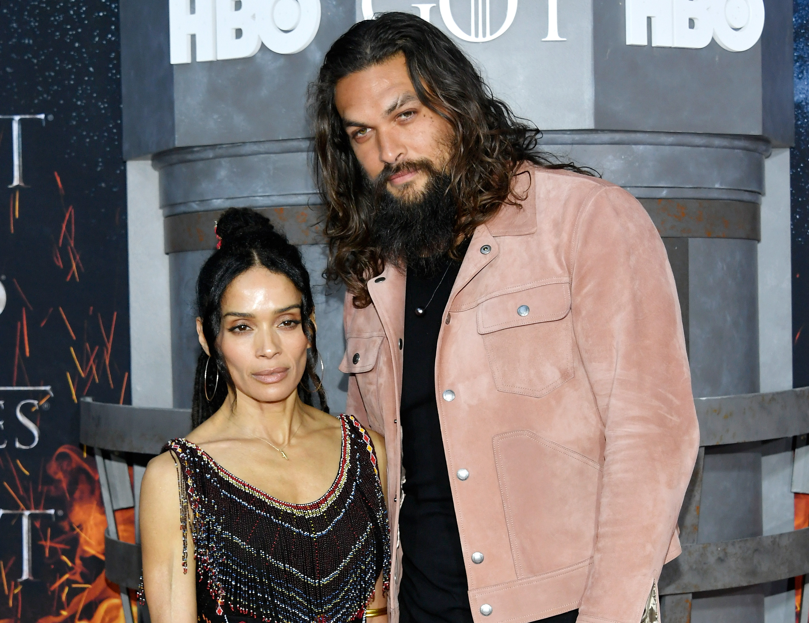 Lisa Bonet and Jason Momoa attend the "Game Of Thrones" Season 8 premiere on April 3, 2019, in New York City. | Source: Getty Images