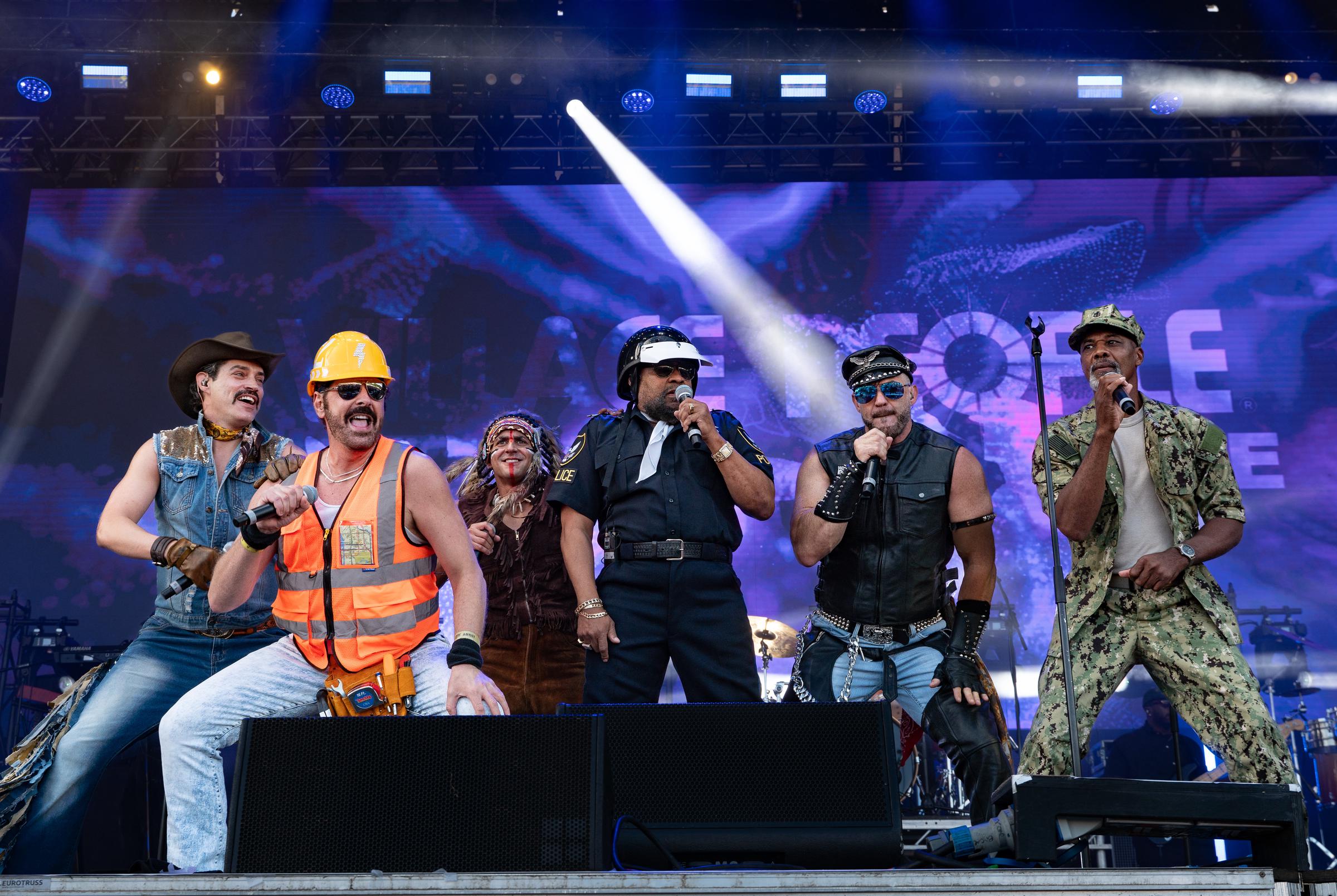 Village People musical group perform during the Boogietown Festival on September 8, 2024 | Source: Getty Images