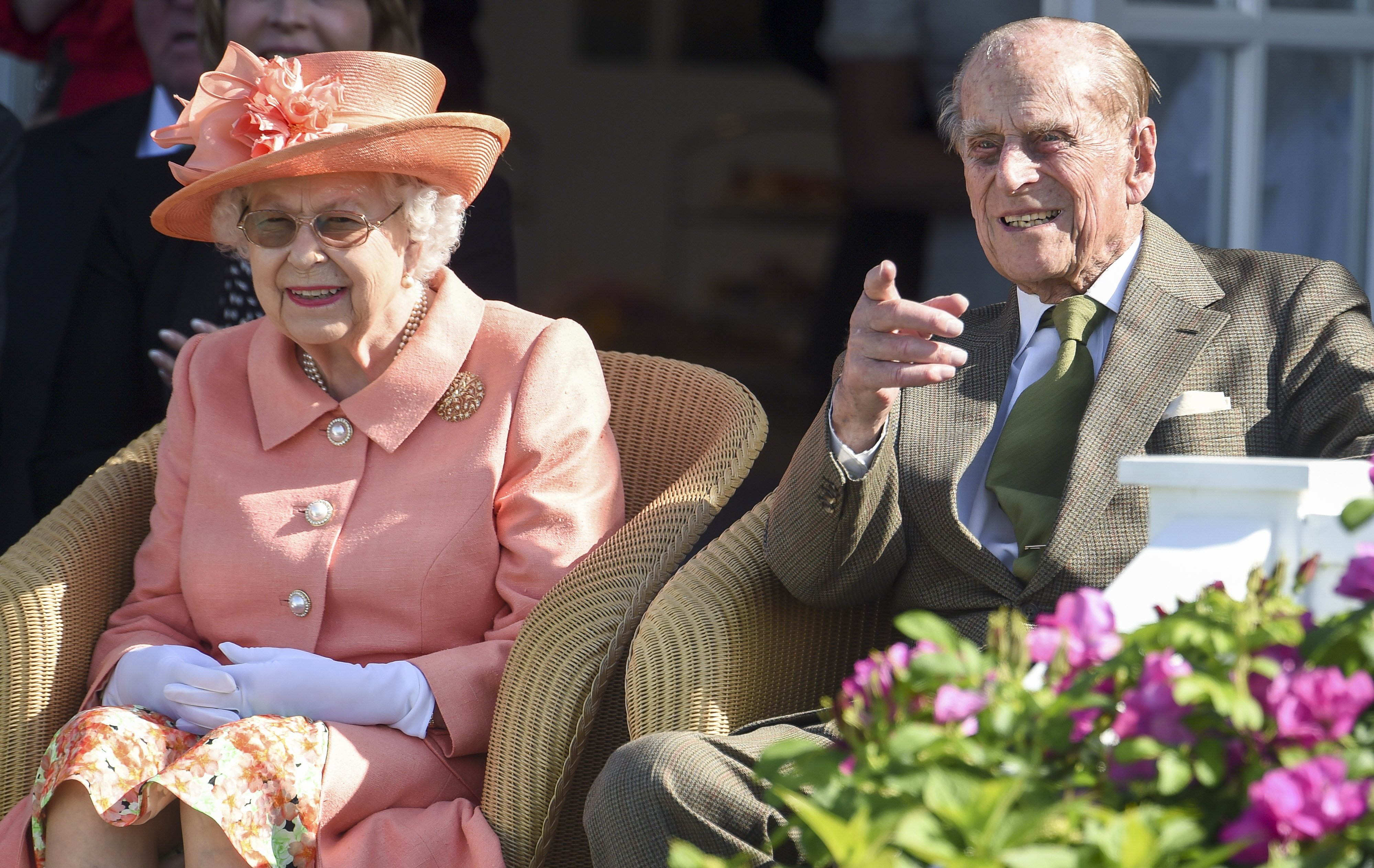 Queen Elizabeth II and Prince Philip, Duke of Edinburgh, attend The OUT-SOURCING Inc Royal Windsor Cup 2018 polo match at Guards Polo Club on June 24, 2018, in Egham, England. | Source: Getty Images