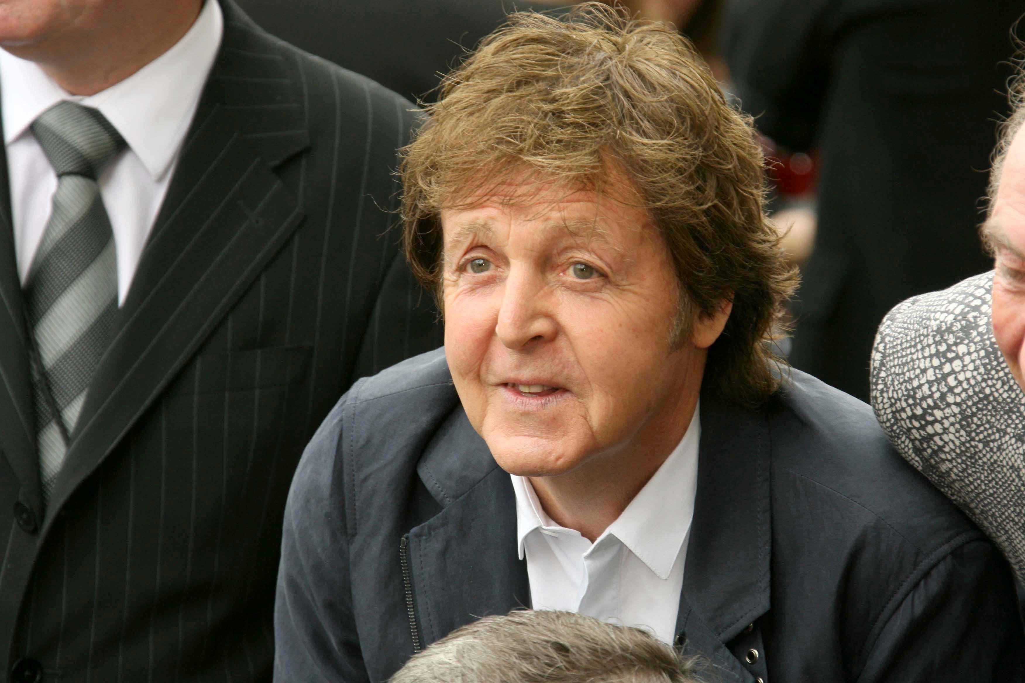 Paul McCartney at the ceremony posthumously honoring George Harrison with a star on the Hollywood Walk of Fame. | Source: shutterstock