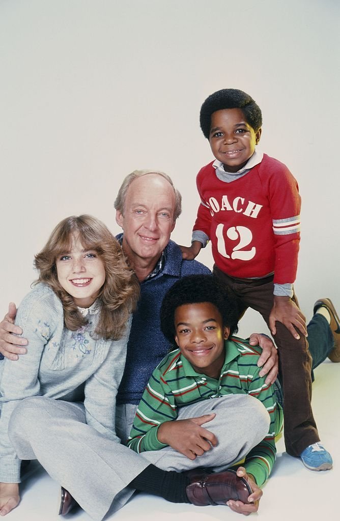 Dana Plato as Kimberly Drummond, Conrad Bain as Philip Drummond, Todd Bridges as Willis Jackson, Gary Coleman as Arnold Jackson on "Diff'rent Strokes"  | Photo: GettyImages