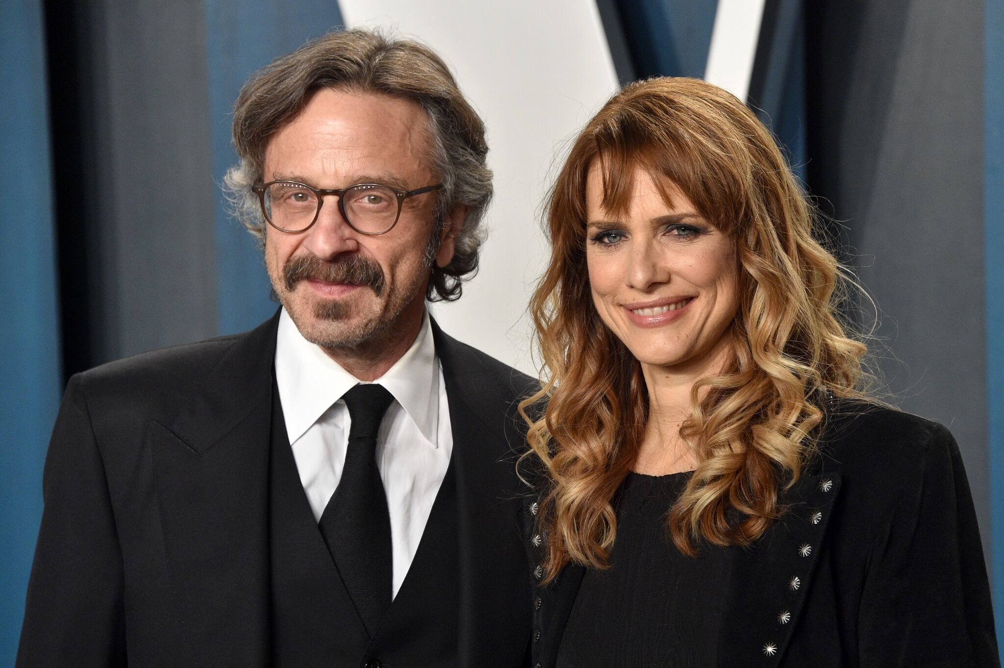 Marc Maron and Lynn Shelton at the 2020 Vanity Fair Oscar Party on February 09, 2020. | Photo: Getty Images