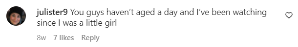 A fan's comment on a Kristian Alfonso's post featuring Peter Reckell on December 31, 2022 | Source: Instagram/kristianalfonso