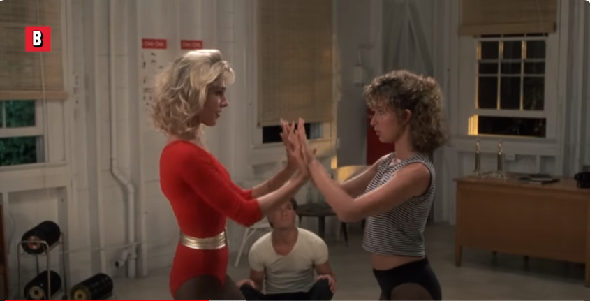 Cynthia Rhodes and other casts in a scene in "Dirty Dancing." | Source: YouTube/@BoxofficeMoviesScenes