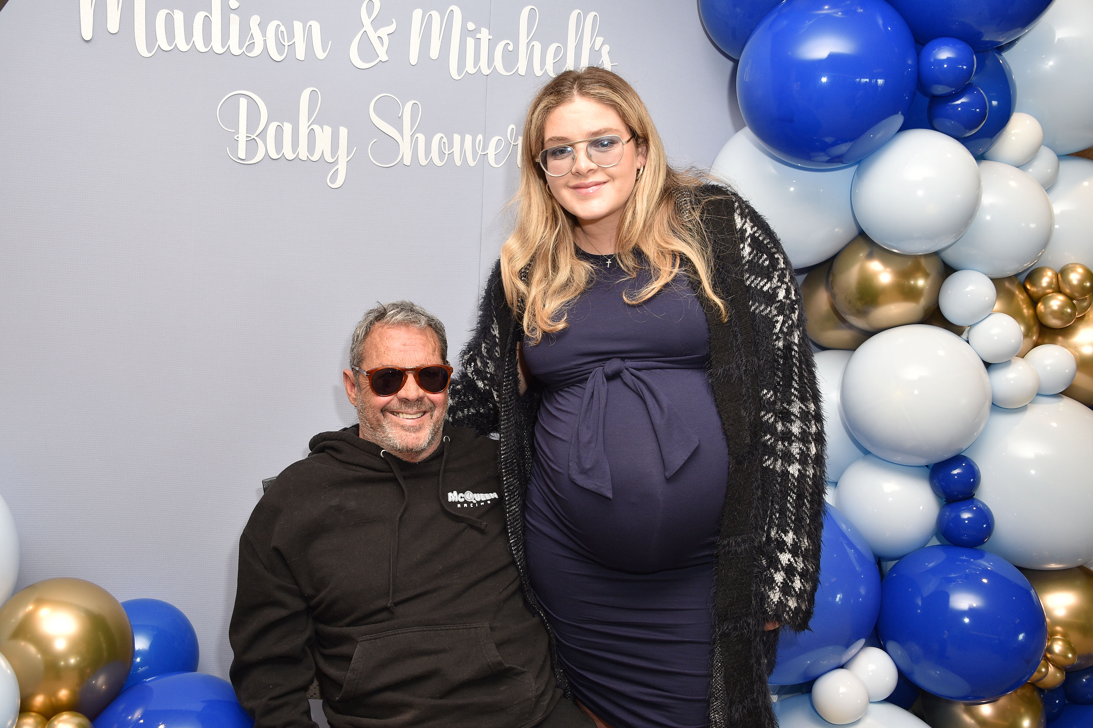 Chad and Madison McQueen attend Madison McQueens Baby Shower at Bighorn Golf Club in Palm Desert, California, on March 8, 2023 | Source: Getty Images