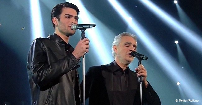 Andrea Bocelli and his son won a standing ovation in yet another emotional performance 