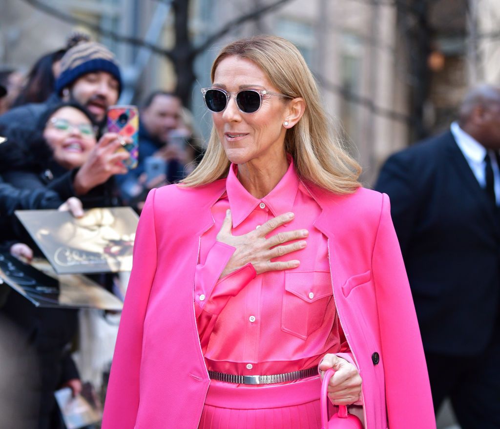 Celine Dion seen on the streets of Lower Manhattan on March 7, 2020 | Getty Images