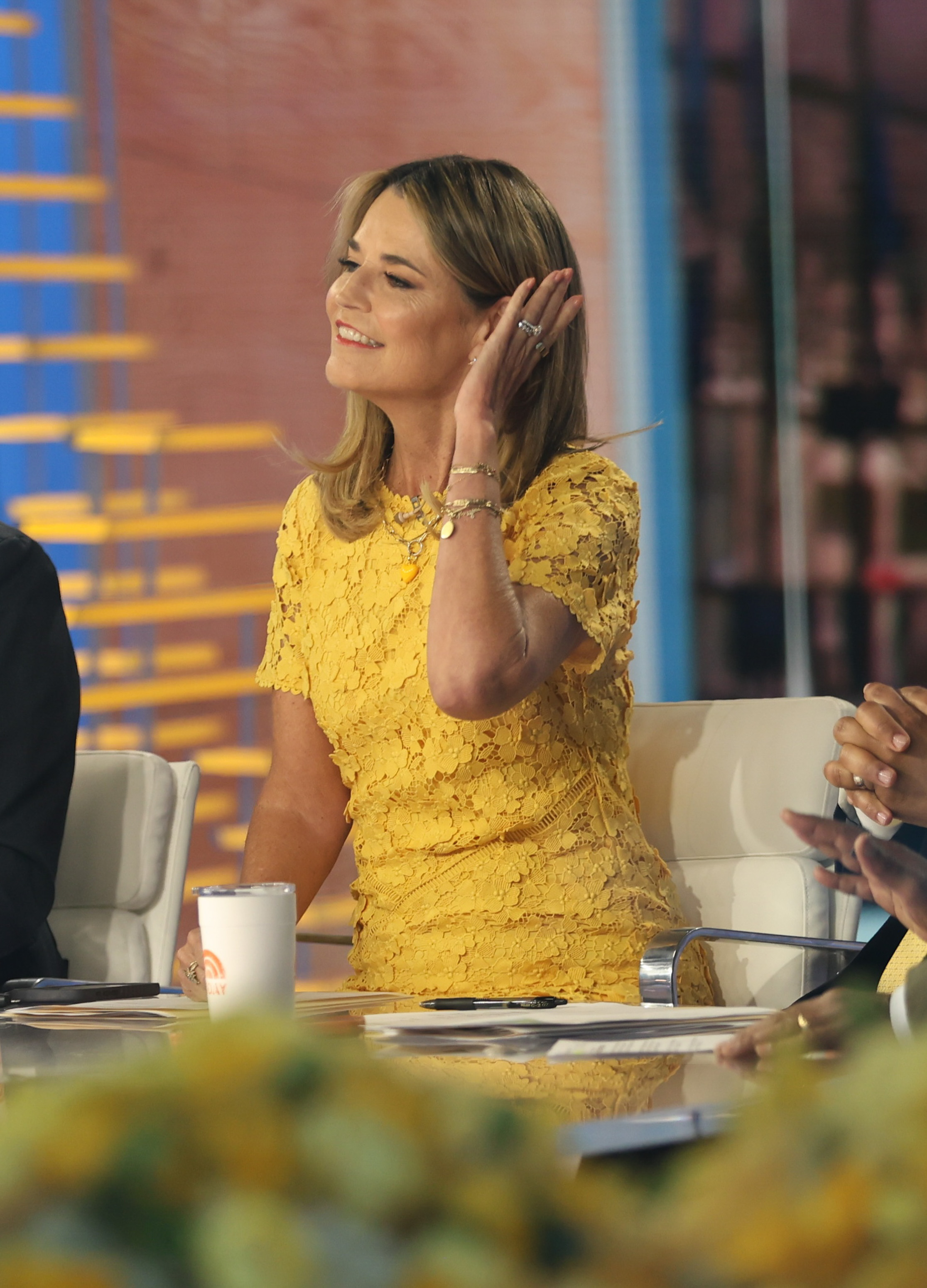 Savannah Guthrie is seen at the "Today" show in Uptown, Manhattan on April 6, 2026 in New York City | Source: Getty Images