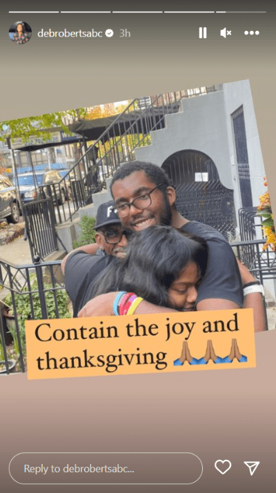 Al Roker reuniting with his family for Thanksgiving 2022 | Source: https://www.instagram.com/debrobertsabc