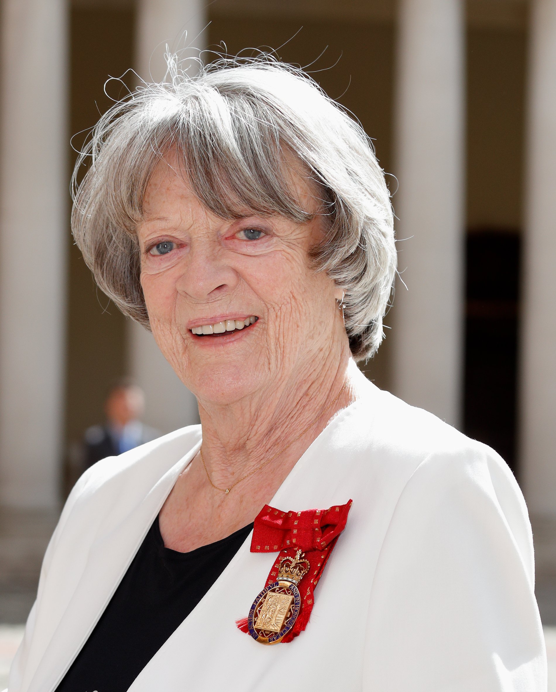 Dame Maggie Smith arrives at Evensong at the Chapel Royal Hampton Court Palace, to celebrate the Centenary of the founding of the Companions of Honour on June 13, 2017 in London, England. | Source: Getty Images