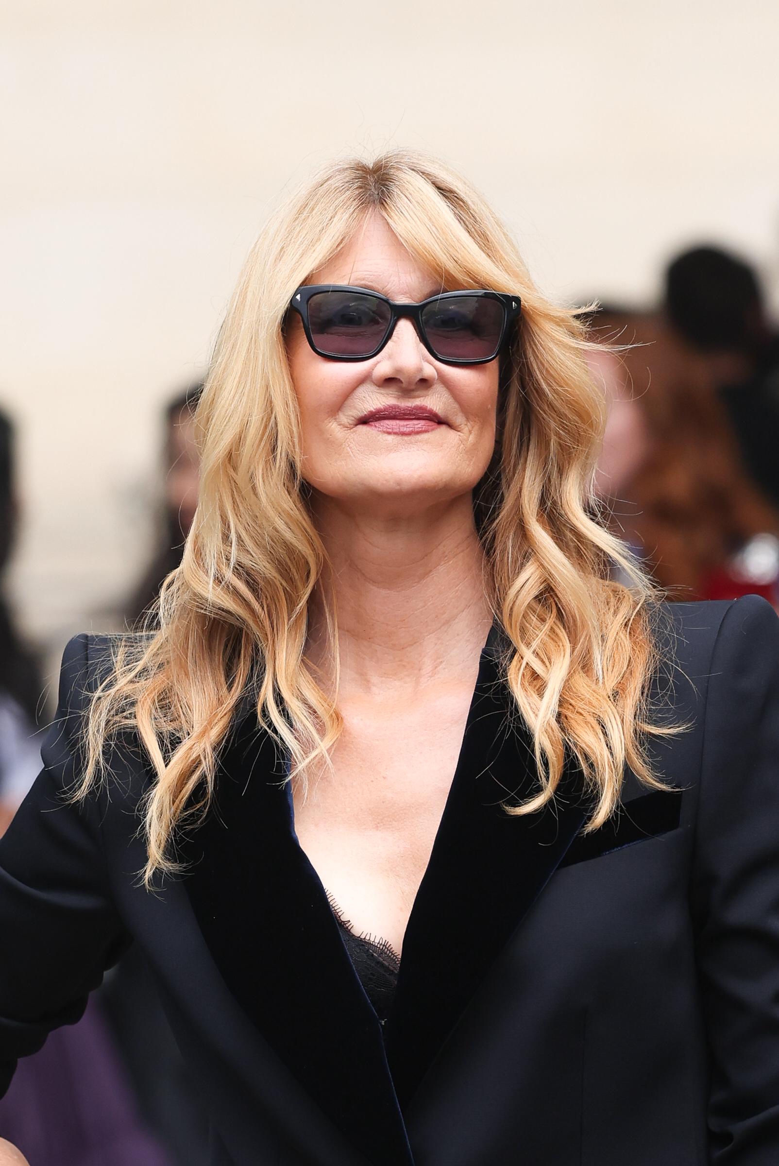 Laura Dern attends the Giorgio Armani Privé Haute Couture Fall/Winter 2023/2024 show as part of Paris Fashion Week in Paris, France, on July 4, 2023 | Source: Getty Images