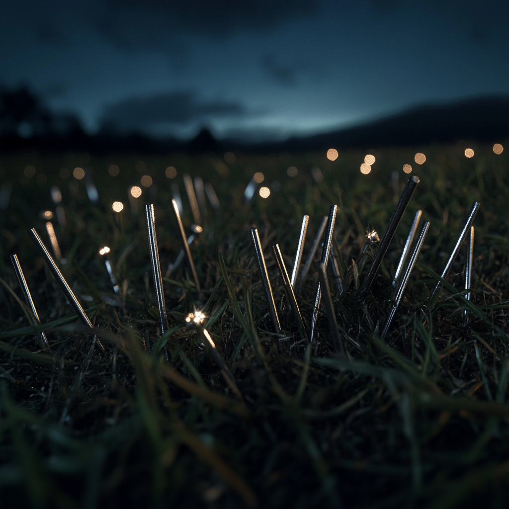 Tacks glistening in the moonlight | Source: Midjourney